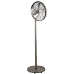 BIMAR VENTILATORE PIANTANA 40 CM IN METALLO SPAZZOLATO NICHEL