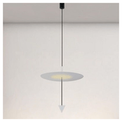 Lampadario A Sospensione Lampada 18w Luce Led 4000k Disco ø42cm Cono Bianco 33030 -