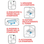 Tonerpro - Toner Compatibile per le stampanti Lexmark X463, X464, X466, X463de, X464de, X466de, X466dwe, X466dte