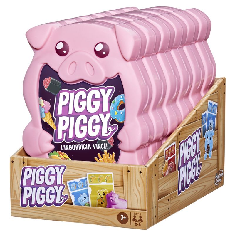 Hasbro-Gaming-Piggy-Piggy-gioco-di-carte-divertente-per-famiglie-da-2-a-6-giocatori-dai-7-anni-in-su