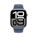 Apple-Watch-10-46mm-GPS-Cassa-in-alluminio-color-argento-con-Cinturino-Sport-denim---M-L