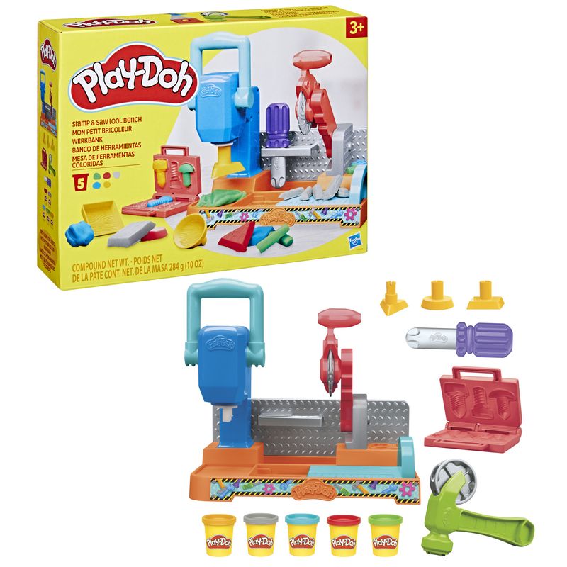 Play-Doh-La-Falegnameria-playset-con-attrezzi-e-formine-e-segheria-playset-del-falegname