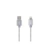 Cavo-DCU-Tecnologic-Lightning-C89---Connettore-USB-2.0-in-Alluminio---Conduttore-in-Rame---Colore-Silver