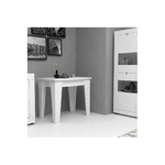 Console Allungabile Tavolo da Soggiorno Salvaspazio 90x50 Bianco con Prolunghe