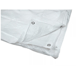 Telo 3x3 mt Occhiellato Bianco Copertura in PVC Antistrappo Multiuso