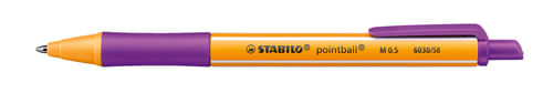 STABILO pointball Lillà Penna a sfera retrattile a clip 1 pz