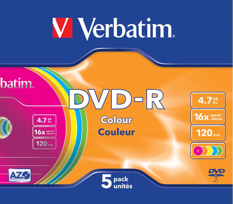 Verbatim-DVD-R-Colour-47-GB-5-pz