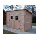 Casetta in Legno 3x1.6 da Giardino 20 mm Block House Porta Attrezzi Mono Tetto