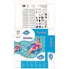 Bestway-43097-galleggiante-da-piscina-e-da-spiaggia-Blu-Trasparente-Fantasia-Vinile-Ciambella-da-nuoto