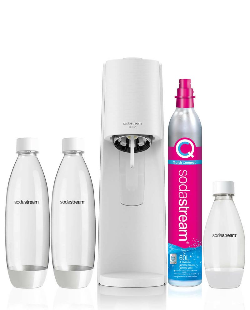 SodaStream-Terra-Bianco-Value-Pack-Metallo-Plastica-Polietilene-tereftalato--PET-