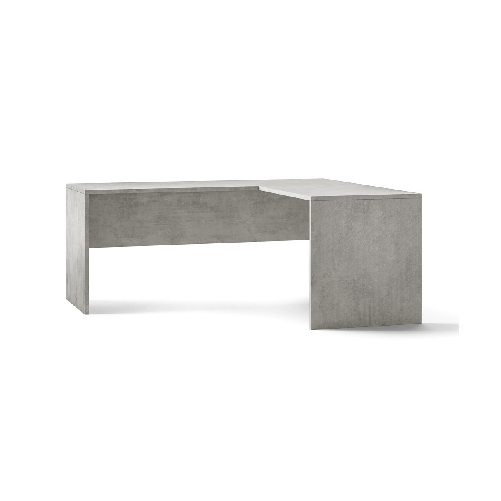 Tavolo Scrivania Angolare 180x170 Grigio Grande Moderna Angolo Ufficio Porta Pc