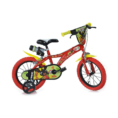 Bicicletta-Bing-14-Pollici-3-4-5-6-Anni-con-Pedali-Rotelle-Freni-Bambino-Bici