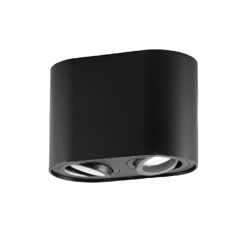 Lampada Intec a Soffitto Faretti Orientabili Plafoniera Rotonda Bianca