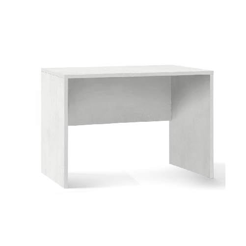 Tavolo Kit Scrivania 120 cm Ossido Bianco Piccola Moderna Ufficio Cameretta Pc