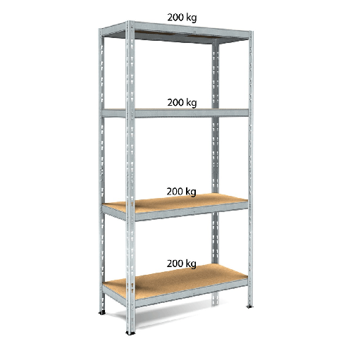 Scaffalatura ufficio per 252 Faldoni (8 Rip.) - cm. L.300xP.30xH.300