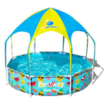 Piscina per Bambini Play Splash Copertura Gazebo Spruzzo Doccetta Gioco Acqua