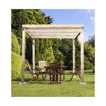 Pergola in Legno 2x2 Gazebo da Giardino Tettoia Garage Copertura