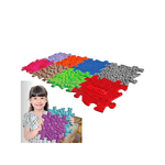 Tappeto 120x60 3D 8 Quadrotti 30x30 per Bambini Puzzle Componibile ad Incastro