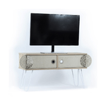 Mobile Porta TV Basso Rovere Moderno Industrial da Salotto Design Televisione