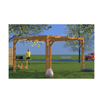 Gazebo Pergola in Legno 3.4x3 da Giardino Senza Copertura Pergolato