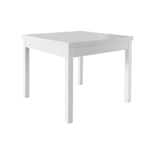 Tavolo Cucina 90 180 x 90 Apribile a Libro Bianco Allungabile Quadrato Salotto