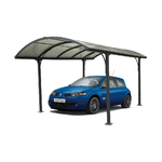 Carport in Alluminio 3x4.8 metri Policarbonato Gazebo Posto Auto Capanno Tettoia