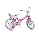 Bicicletta da Bambina 14 Pollici Minnie con Rotelle Bici Mountain Bike per Bimba