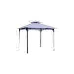 Gazebo Ferro 3x3 Esterno in Ferro Ombreggiante Antivento Bianco Pergola Terrazzo