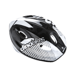 Casco Bianco Nero da Bici Bambina Dino Bike Bimba Bicicletta Pattini Monopattino