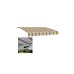 Tenda da Sole 300x200 con Bracci a Catena Righe Rosse Inclinazione Regolabile