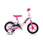 Bicicletta per Bambina 10 Pollici con Rotelle 2 3 4 anni Bici Bimba Dino Bikes