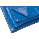 Telo Occhiellato Multiuso Blu 2x3 mt Copertura in PVC Antistrappo