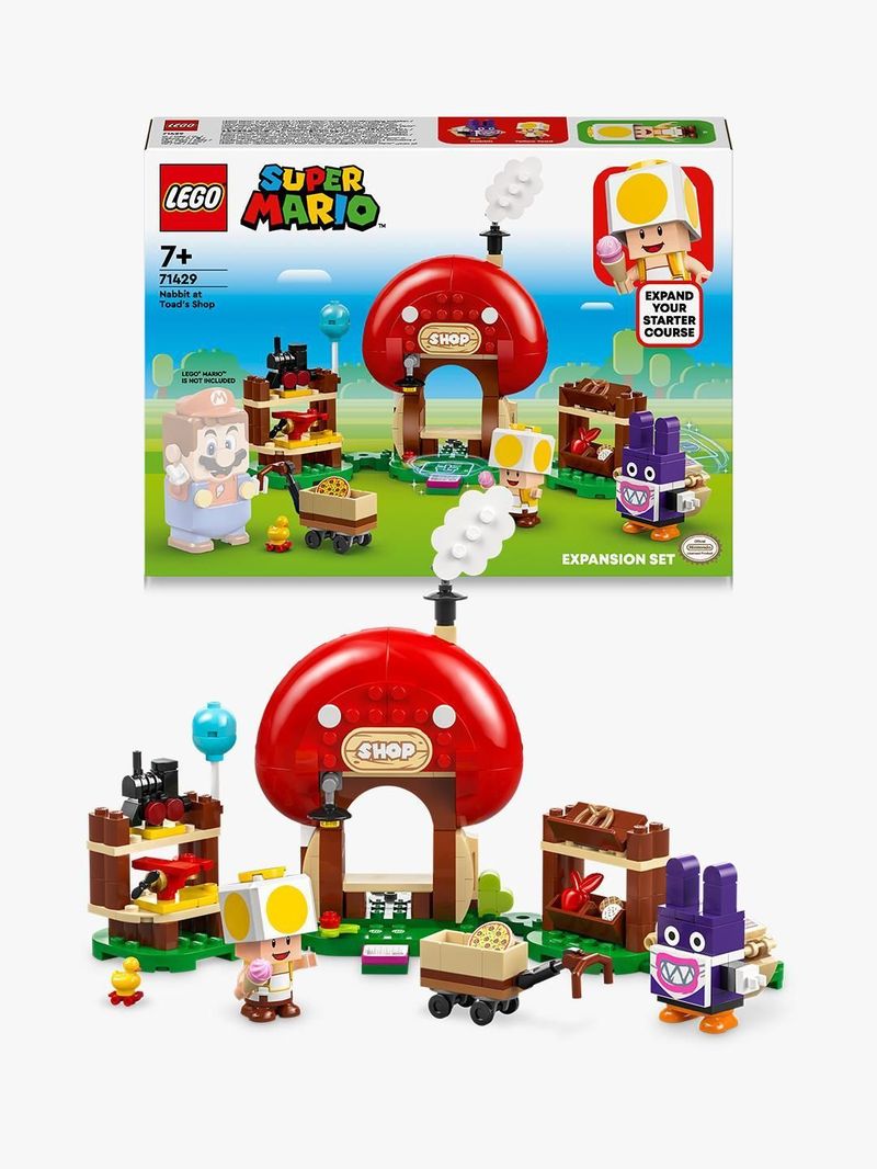 LEGO-Super-Mario-71429-Pack-di-Espansione-Ruboniglio-al-Negozio-di-Toad-Giochi-per-Bambini-7--Anni-con-2-Personaggi-Giocattolo