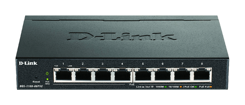 D-Link-DGS-1100-08PV2-E--Switch-Smart-PoE-8-Porte-Gigabit