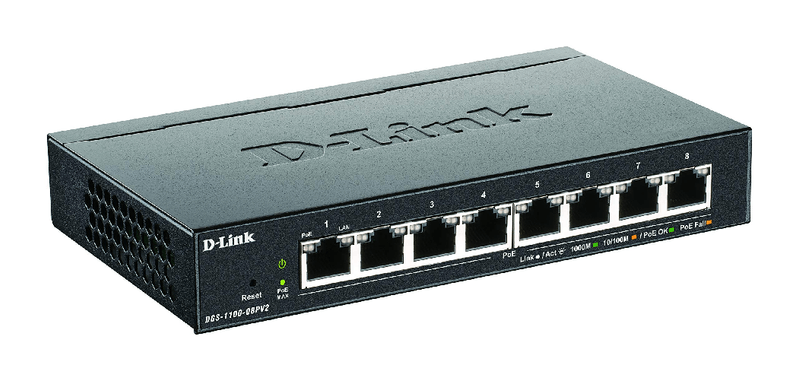 D-Link-DGS-1100-08PV2-E--Switch-Smart-PoE-8-Porte-Gigabit