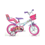 Bicicletta Barbie Ruota 12 Pollici da Bambina 3 4 5 anni Rotelle Freno Pedali