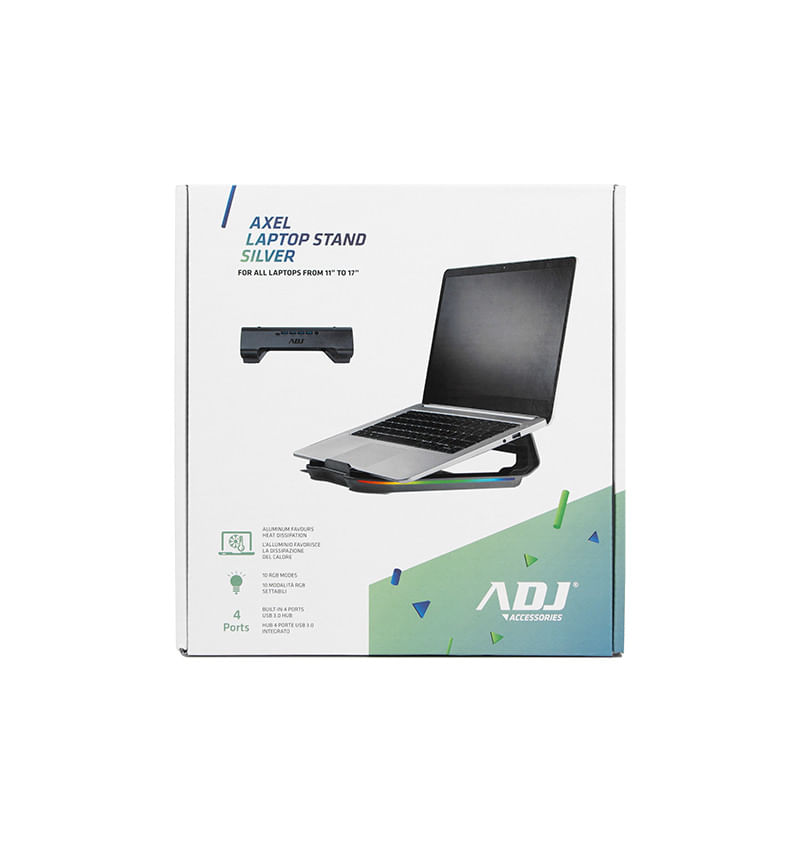 Adj-Axel-432-cm--17---Supporto-per-computer-portatile-Argento