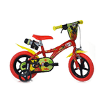 Dino Bikes Bicicletta 12 Pollici Bing 3 4 5 anni con Rotelle Bambino Bici Borraccia Bimbo