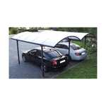 Carport in Alluminio 6x5 metri Policarbonato Gazebo Posto Auto Capanno Tettoia