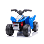 Quad Elettrico a Batteria da Bambino Blu Macchina Cavalcabile Suoni