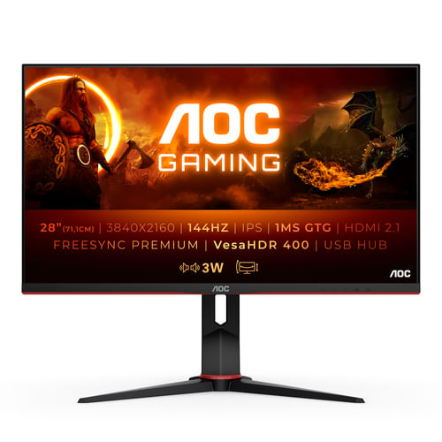 AOC-Gaming-U28G2XU2---Monitor-28-Pollici-4K-UHD-144-Hz