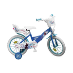 Bicicletta da Bambina 14 Pollici Frozen con Rotelle Bici Mountain Bike per Bimba