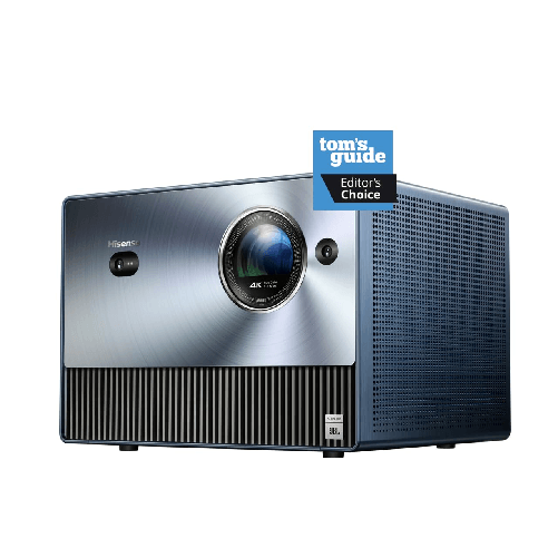 Hisense Mini Proiettore Triplo Laser 4K C1, da 65" fino a 300", Proiezione Tiro lungo, Smart TV VIDAA U6, Wifi