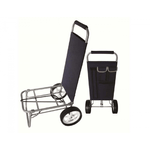 Carrello Blu Pieghevole Portatutto in Tessuto da Spesa Portapacchi 35 Kg