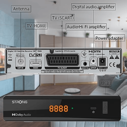 Decoder-Satellitare-Strong-SRT-7040---DVB-S2-FTA-Receiver