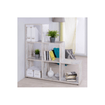 Libreria a Cubi a Scala Bianco Shabby Moderna Mensole Legno Divisorio da Ufficio