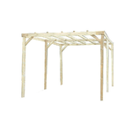 Pergola in Legno 3x5 Gazebo Carport Posto Auto Giardino Tettoia No Copertura