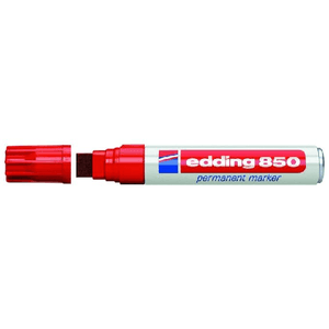 Edding 4-850 002 marcatore permanente Punta smussata Rosso 5 pz