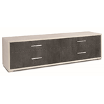 Mobile Bianco Nero TV 4 Cassetti Moderno Cassettiera Credenza 180 Legno