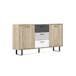 Mobile Madia 2 Ante 3 Cassetti 160 Rovere Porta Tv Buffet Credenza da Salotto